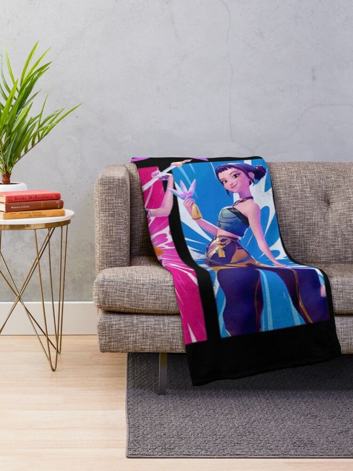 HUNTRIX Kpop Demon Hunters Fleece Blanket, Gift For Fan