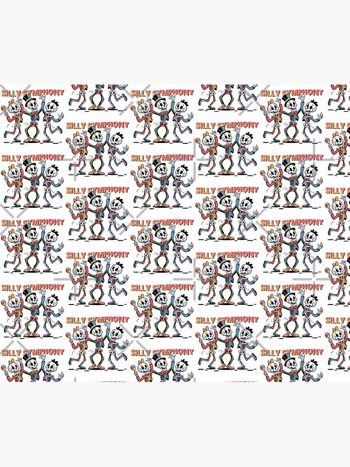 Silly Symphony Skeleton Dance Throw Blanket