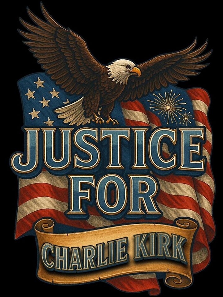 JUSTICE For Charlie Kirk American Eagle Poster