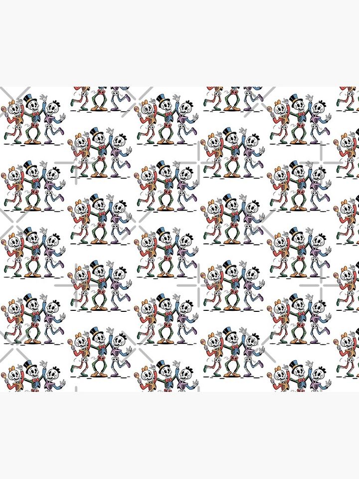 Disney Dancing Skeletons Throw Blanket