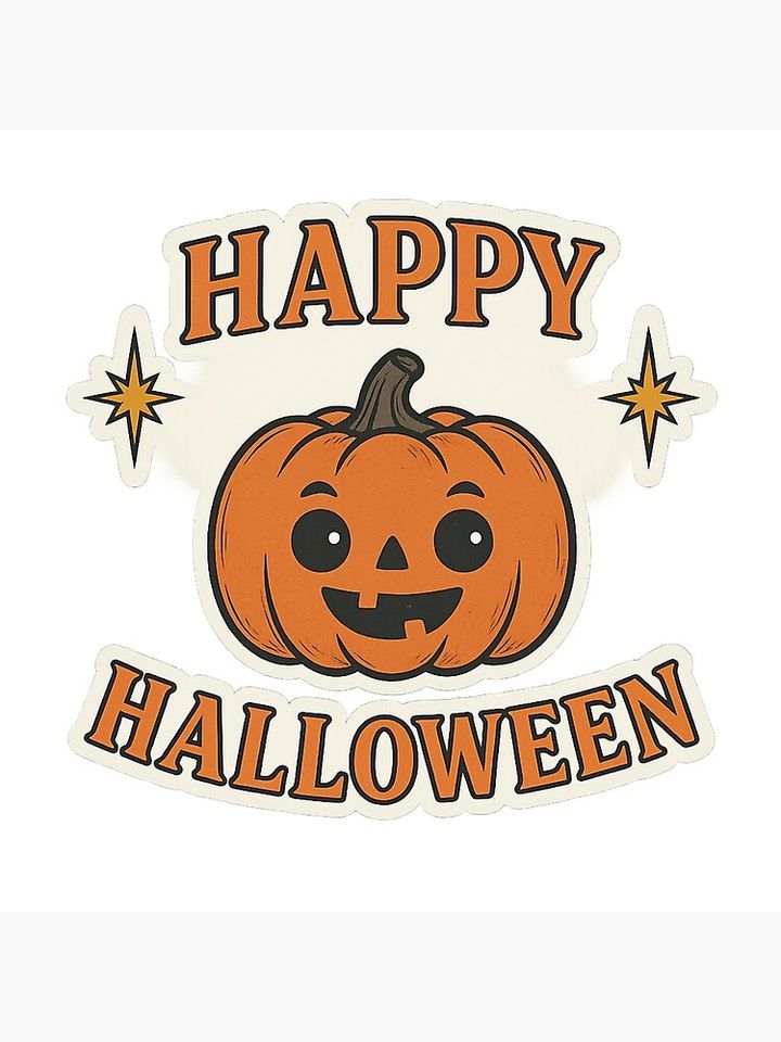 Happy Halloween Pumpkin Cute Design Pillow