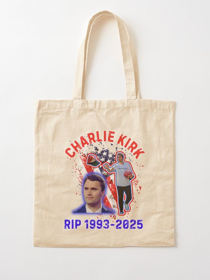 Rip Charlie Kirk  Tote Bag