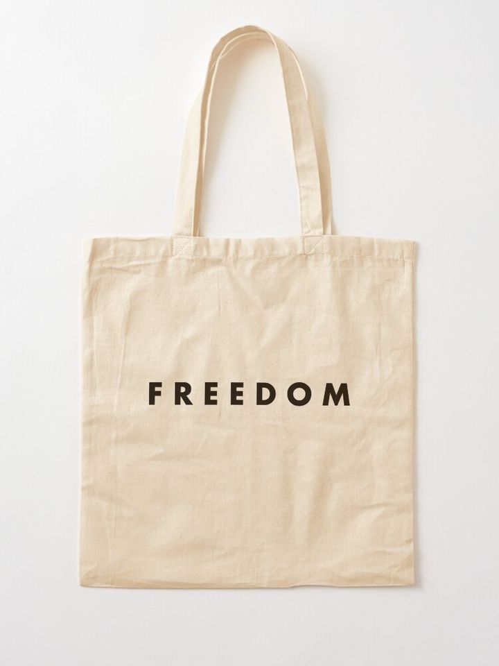 Freedom Charlie Kirk Tote Bag