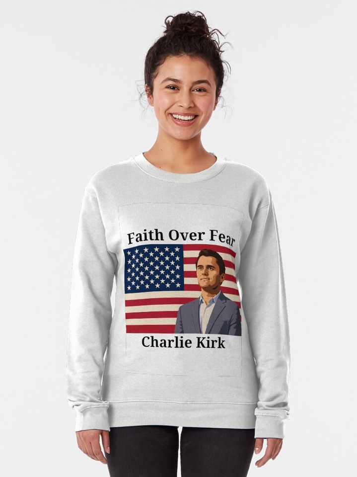 Charlie Kirk Faith Pullover Sweatshirt