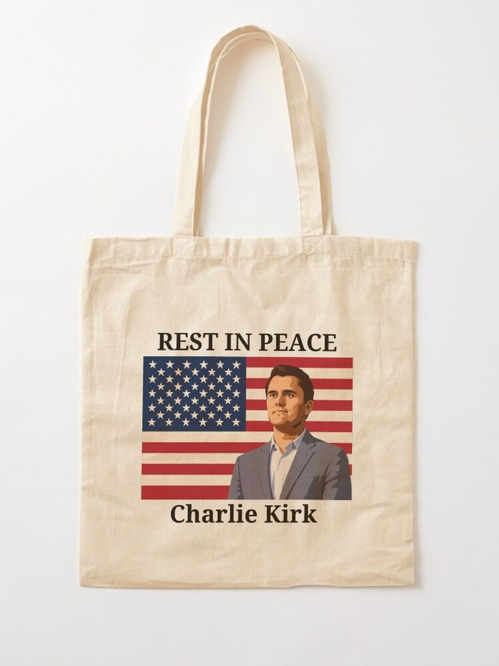 Charlie Kirk RIP Tote Bag