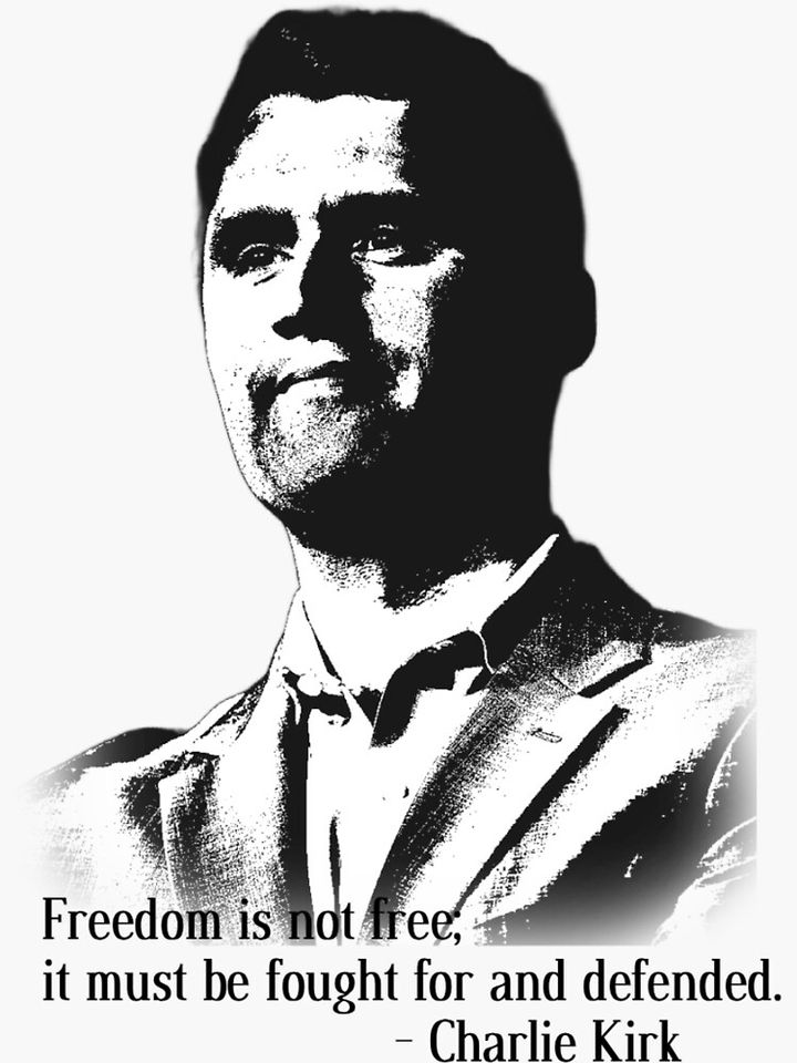 Charlie Kirk Quote Graphic Sticker