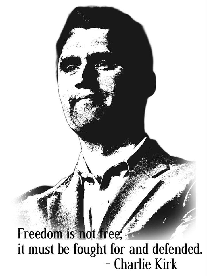 Charlie Kirk Quote Graphic Poster