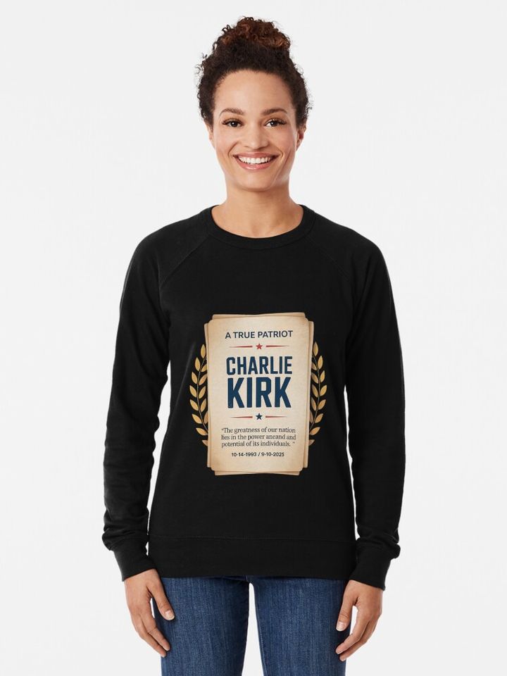 Charlie Kirk Lightweight Sweatshirt