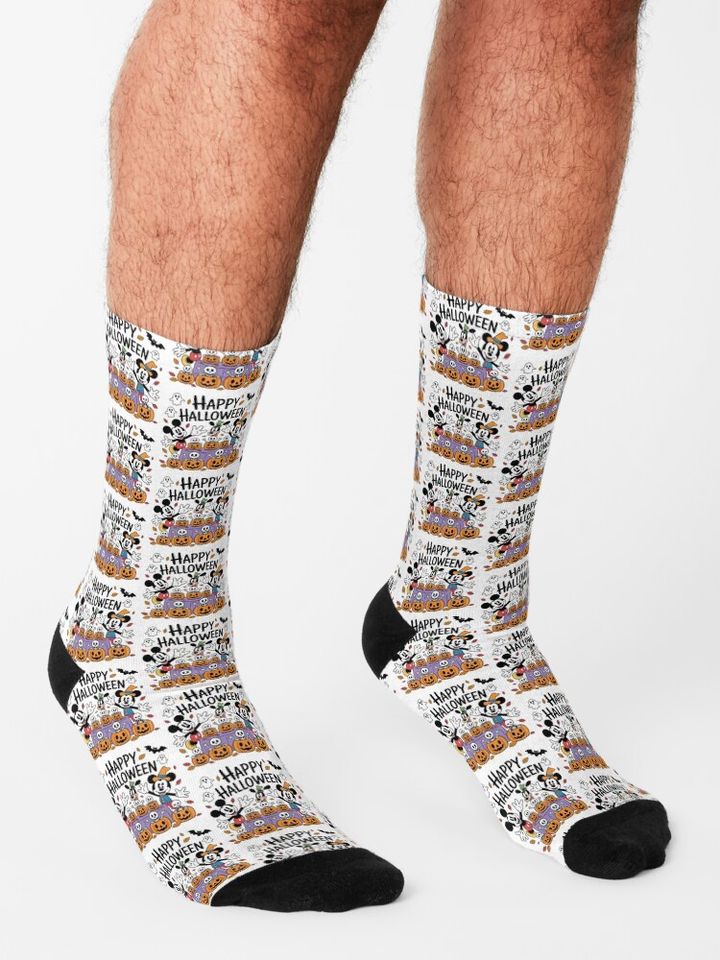 Disney Mickey Pumpkin Socks