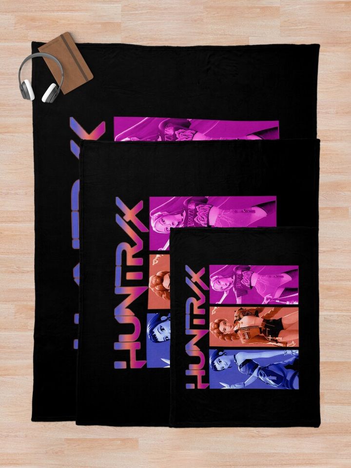 Huntrix Kpop Demo Fleece Blanket