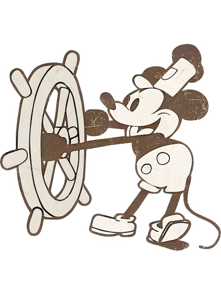 Vintage Mouse at the Helm Kids T-Shirt