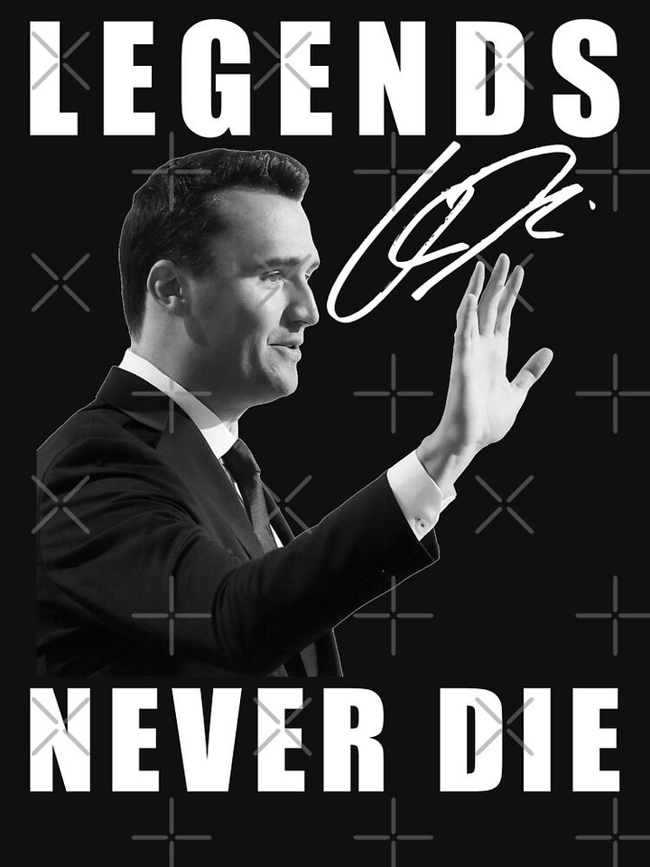 Legends Never Die Charlie Kirk Signature Pullover Sweatshirt