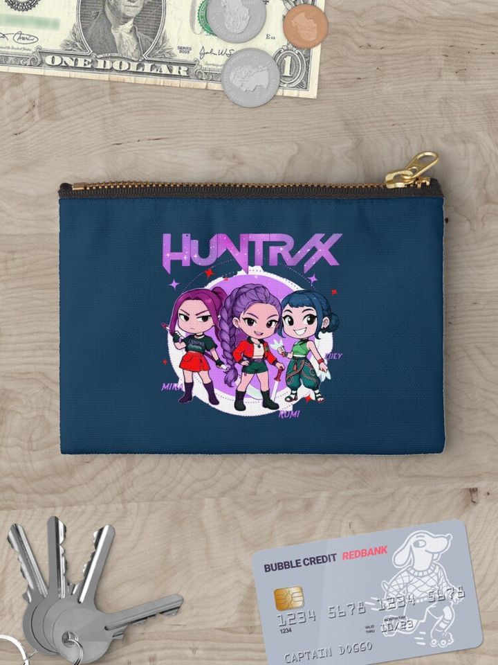 Huntrix Demon Hunters   Zipper Pouch