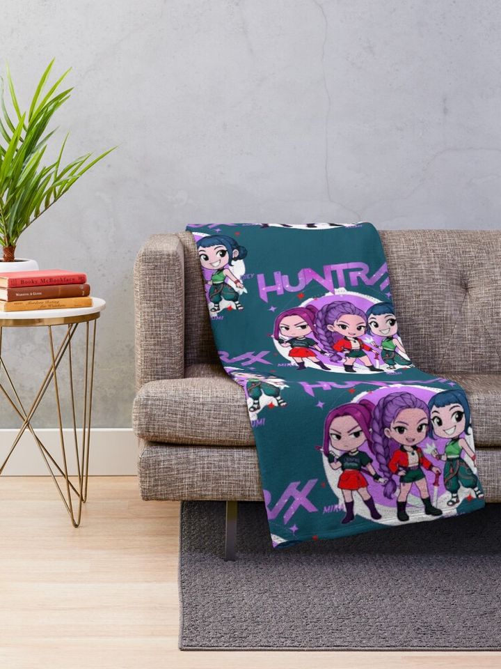 Huntrix Demon Hunters   Fleece Blanket