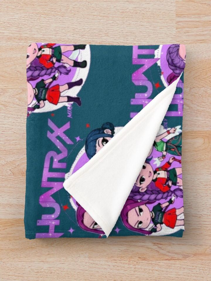 Huntrix Demon Hunters   Fleece Blanket