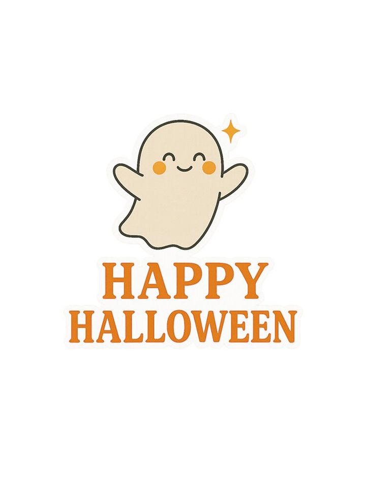 Happy Halloween Cute Smiling Ghost iPhone Case