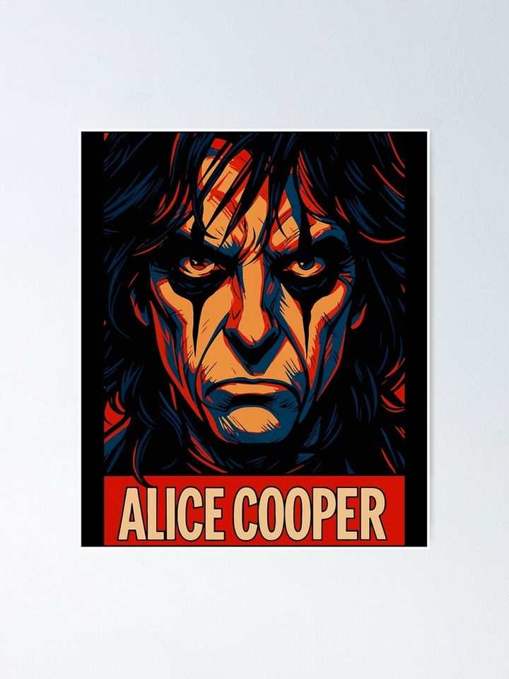Alice Cooper Poster – Retro Band Print