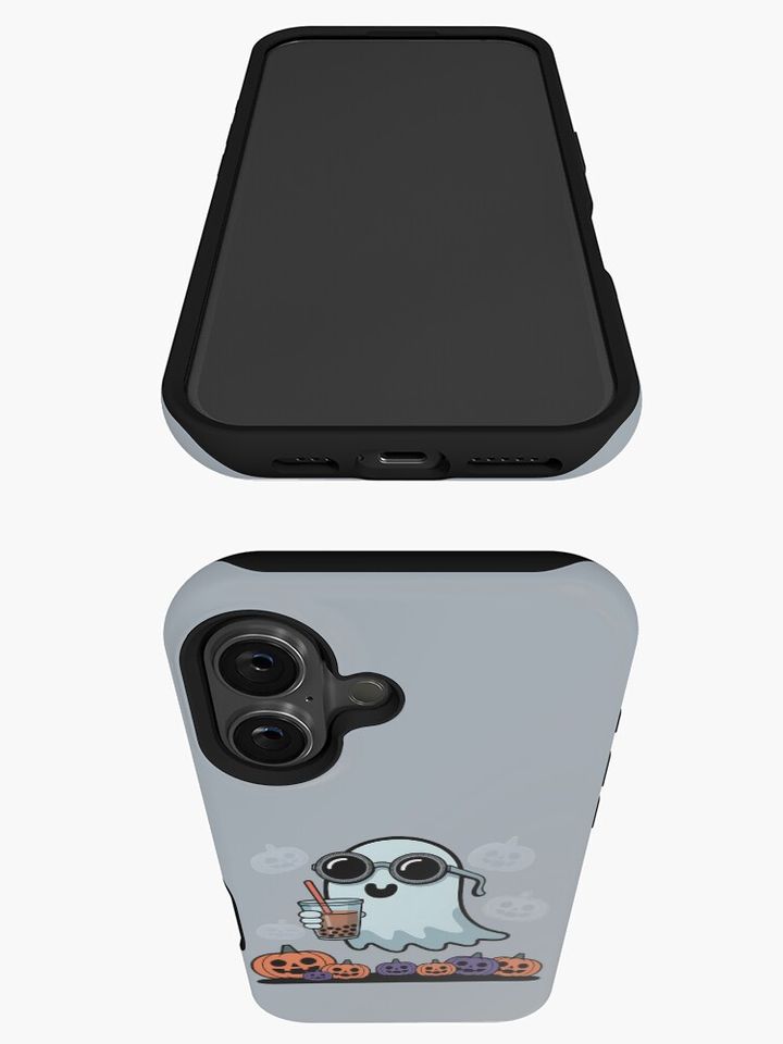 Boo with Bubble Tea iPhone Case