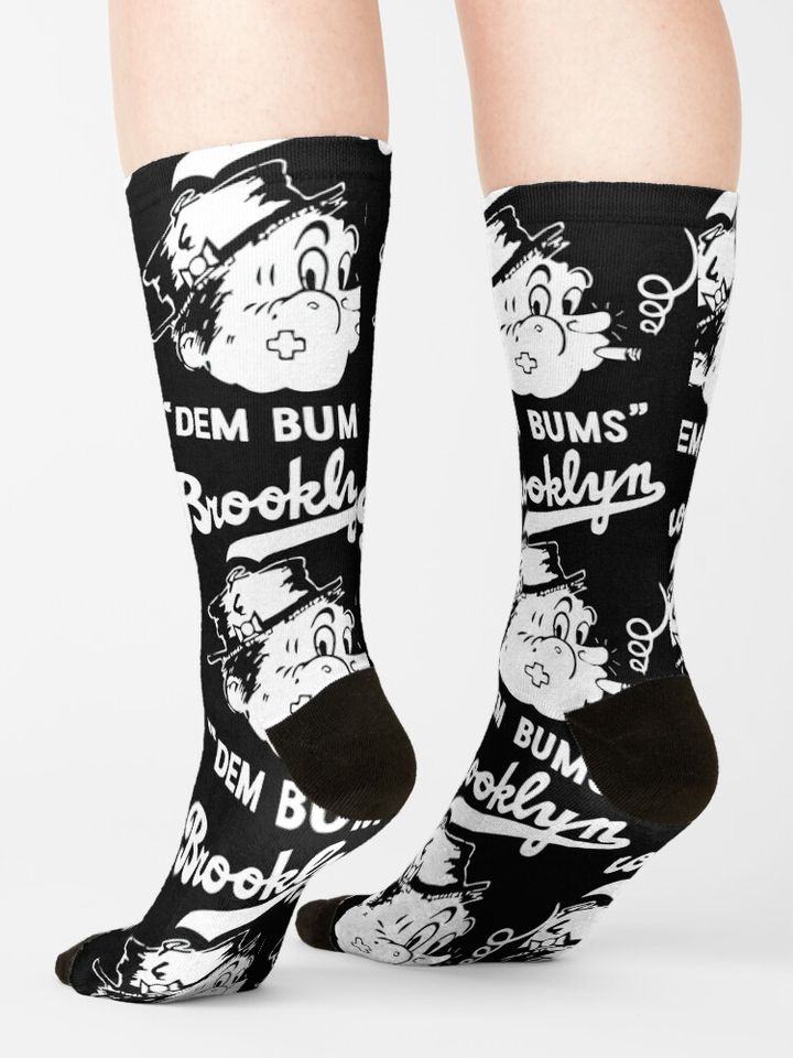 Vintage Brooklyn Dodgers - Defunct Logo T-Shirt Socks