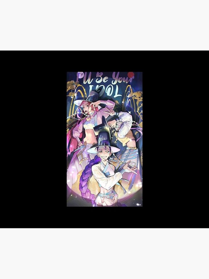 Retro Aesthetic KPop Demon Hunters Cozy Warm Throw Blanket