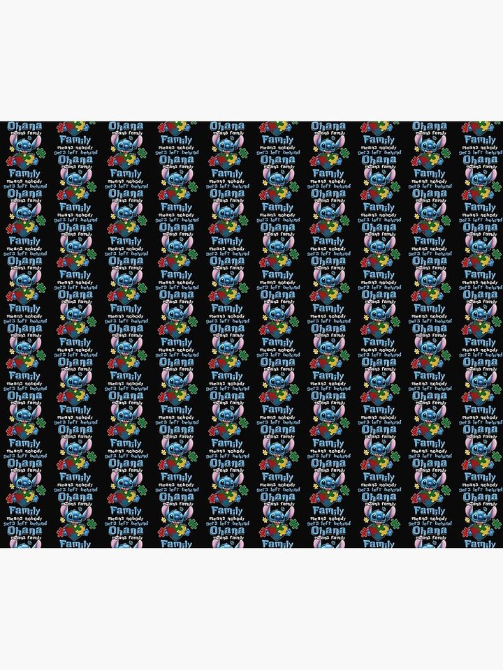 Lilo and Stitch Ocean Theme Throw Blanket – Soft Cozy Cartoon Plush