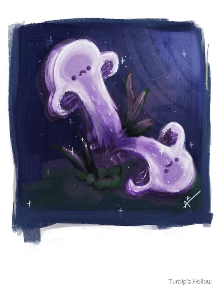 Whimsical Ghost Mushrooms Kids T-Shirt