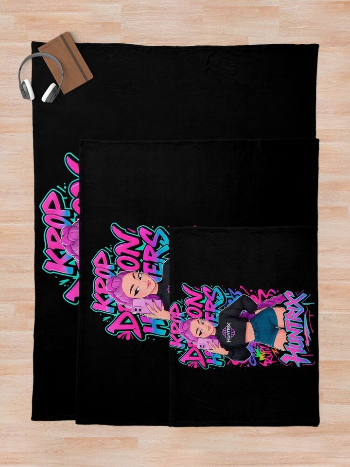 K-Pop Demon Hunters Art Rumi Fleece Blanket