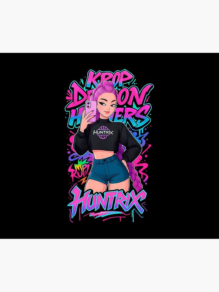K-Pop Demon Hunters Art Rumi Fleece Blanket