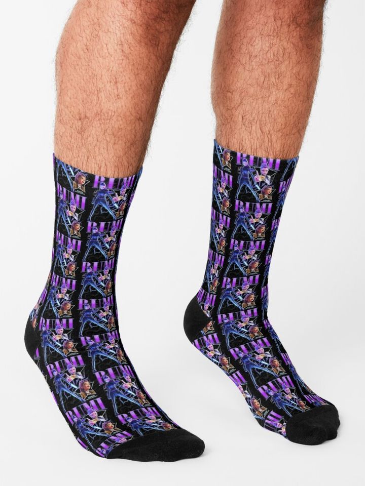 Rumi Showcase Retro Huntrx - Huntrix Kpop Demon Hunters Socks