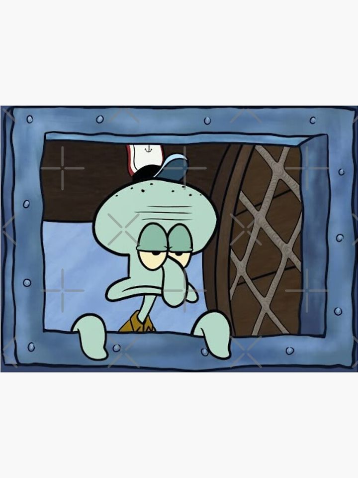 Squidward Window Poster