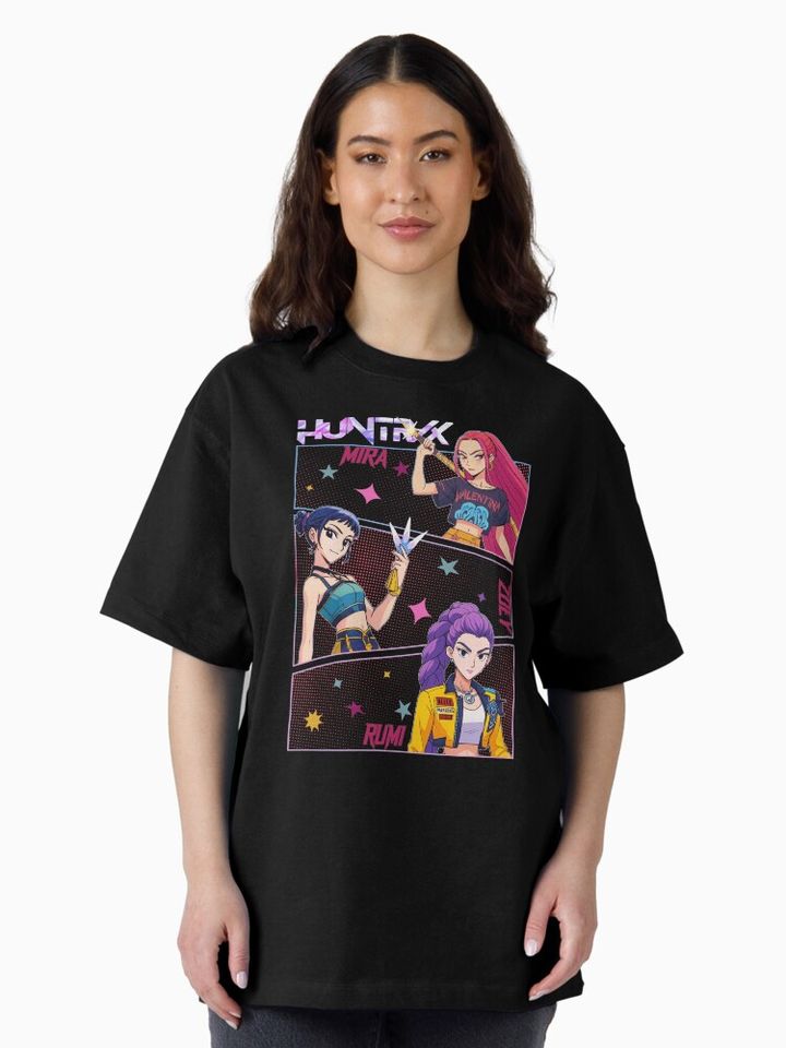 Huntrix Demon Hunters Back To School Outfit, Kids T Shirts