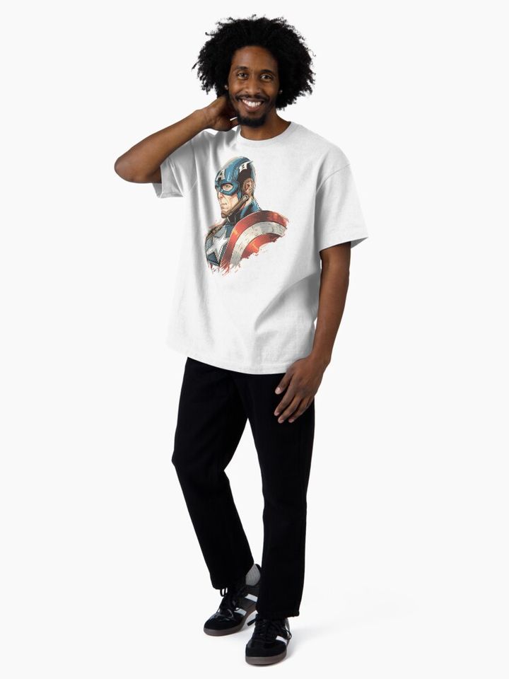 Avengers Team Oversized Graphic Tee