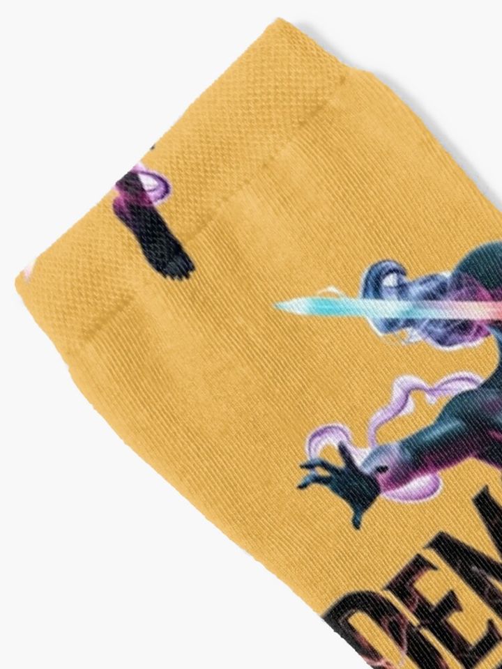 Epic Demon Hunter Anime Warrior Sword T-Shirt Socks