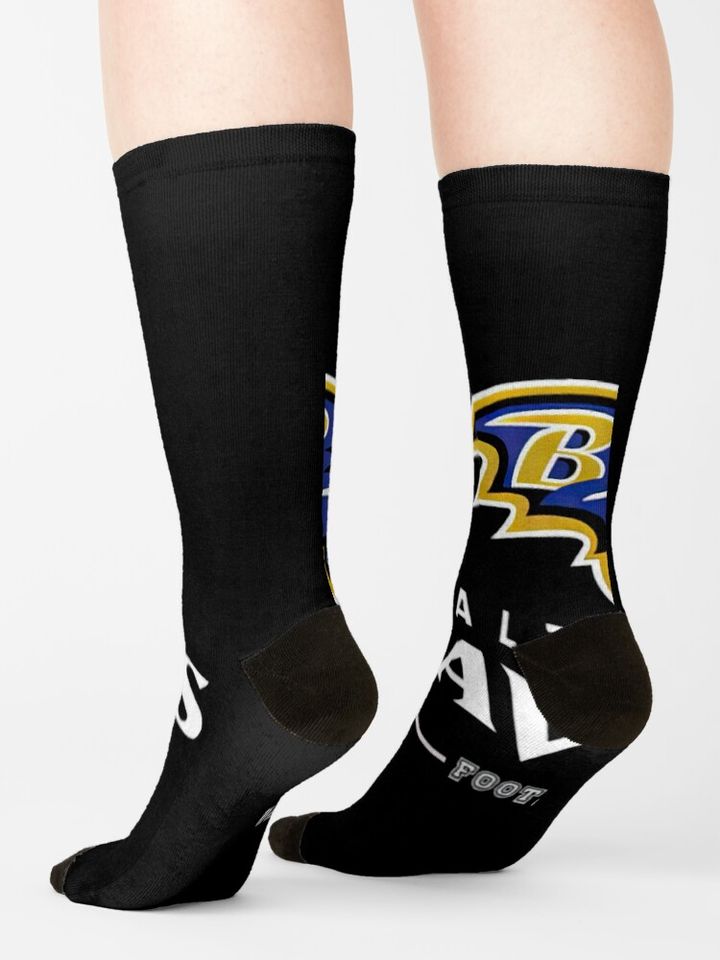 Baltimore Ravens Socks, Gift For Fan