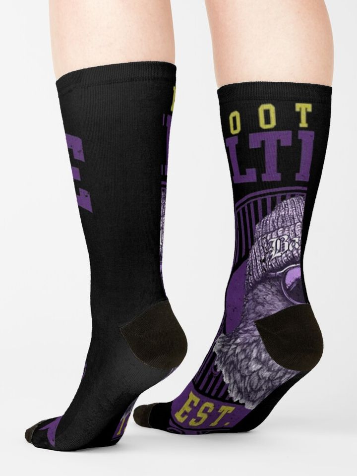Baltimore Ravens Socks, Gift For Fan