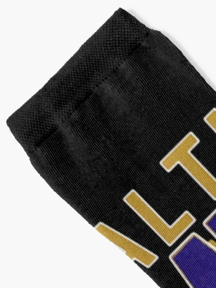 Baltimore Ravens Socks, Gift For Fan