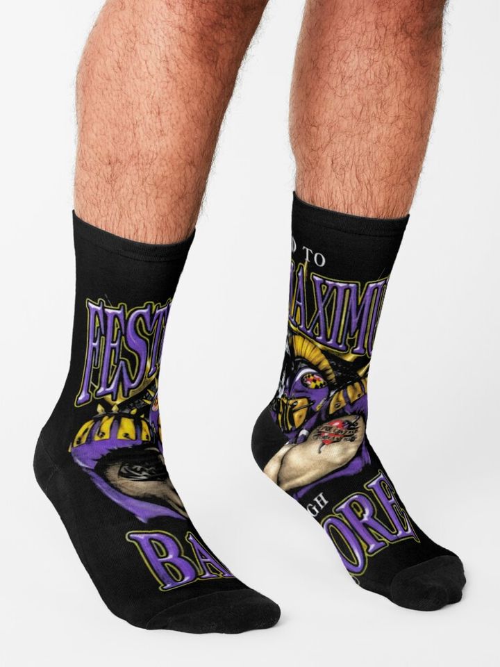 Baltimore Ravens Socks, Gift For Fan
