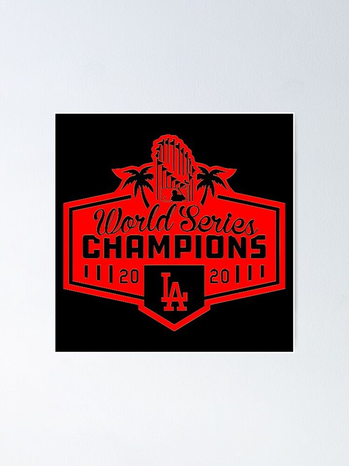 La Dodgers Champions  Poster