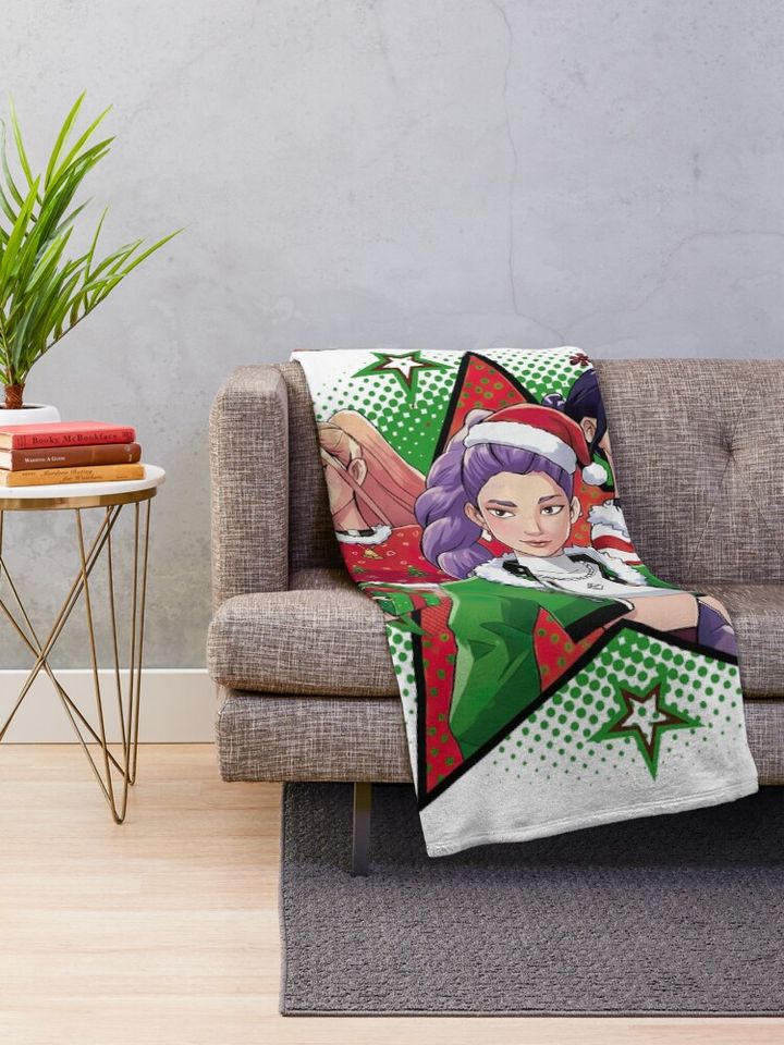 HUNTR X HUNTRIX Kpop Demon Hunters  Fleece Blanket