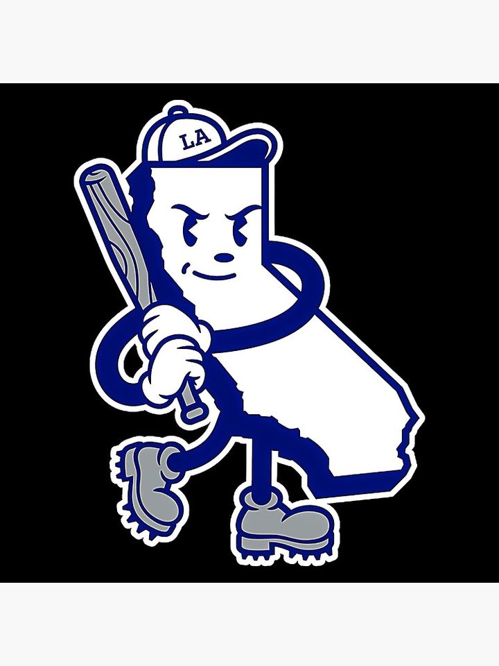 Los Angeles Baseball State Poster