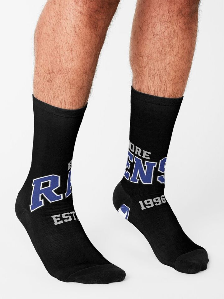 Baltimore Ravens Socks, Gift For Fan