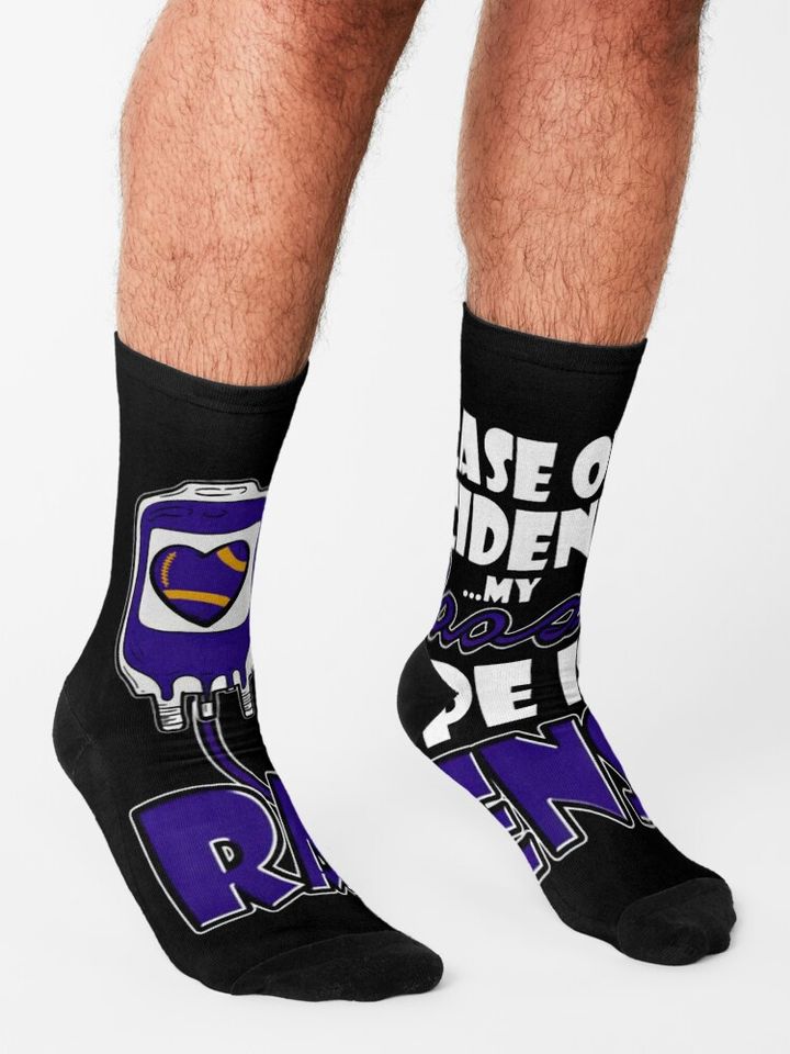 Baltimore Ravens Socks, Gift For Fan