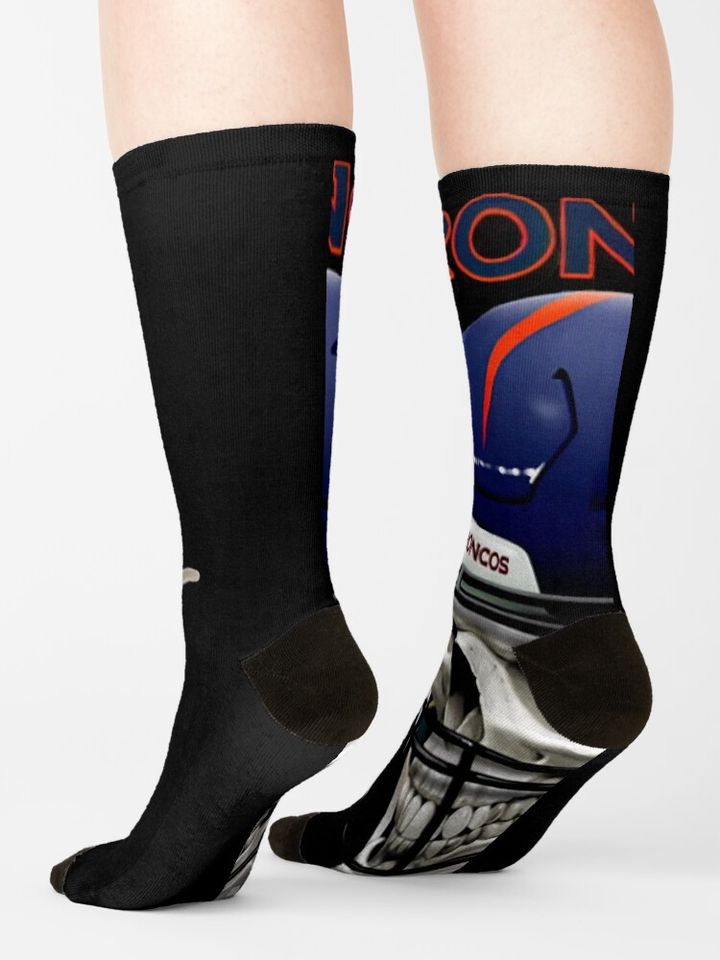 Denver Broncos Socks, Gift For Fan