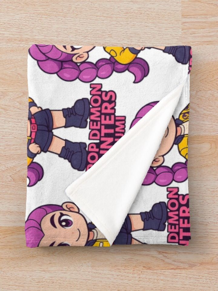 K-Pop Demon Hunters art Rumi Fleece Blanket