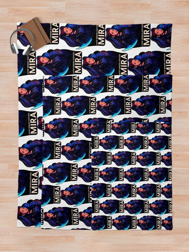 K-Pop Demon Hunters art Mira Fleece Blanket