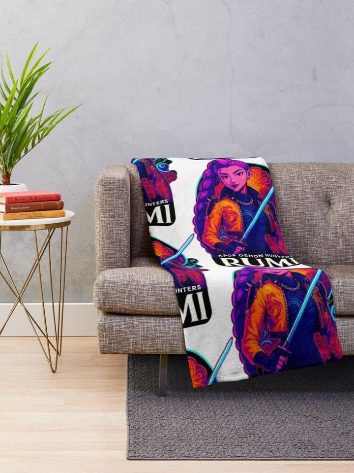 K-Pop Demon Hunters art Rumi - Fleece  Blanket