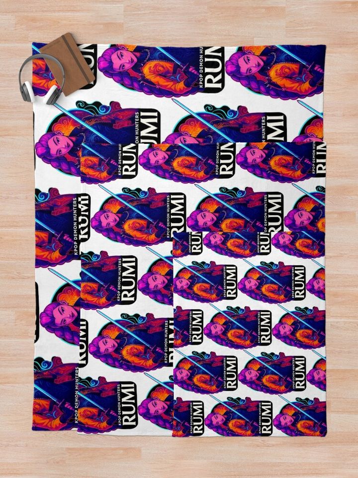 K-Pop Demon Hunters art Rumi - Fleece  Blanket