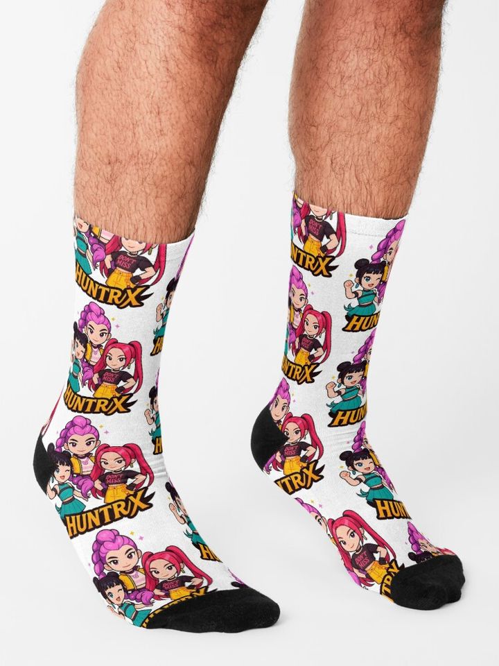 K-Pop Demon Hunters art  Socks, Gift For Fan