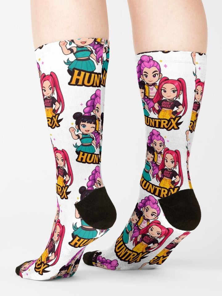 K-Pop Demon Hunters art  Socks, Gift For Fan