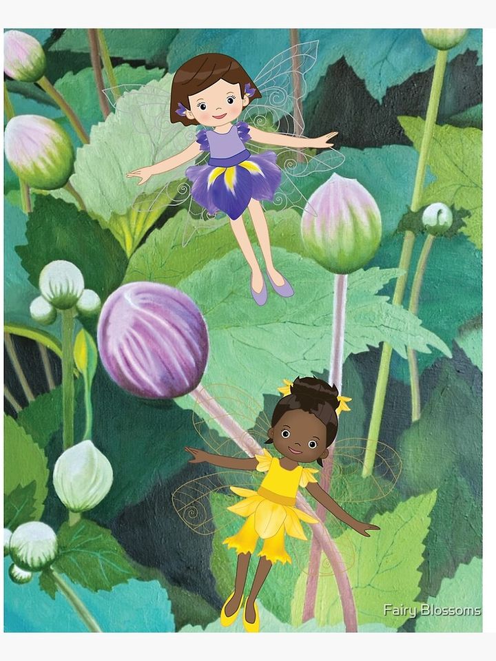 Iris, Daffodil and the windflower Apron